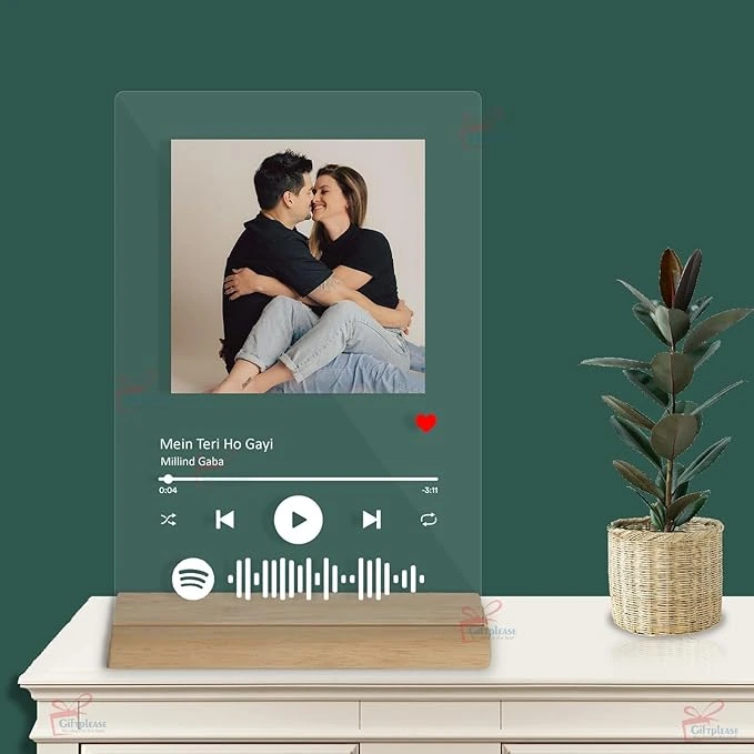 Customized Photo & Spotify Plaque