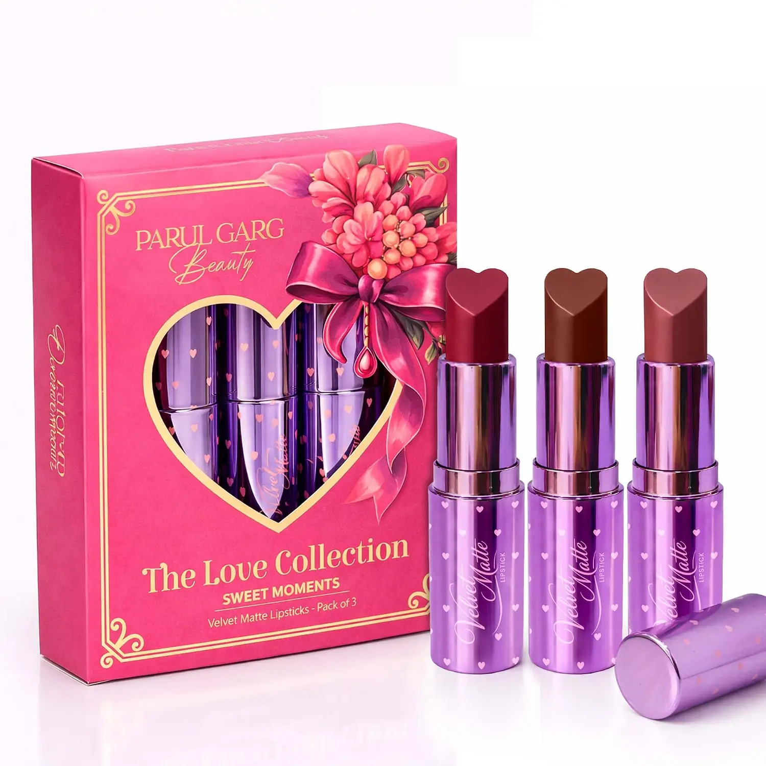 Velvet Matte Lipsticks (Pack of 3)